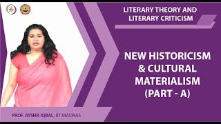 New Historicism and Cultural Materialism  Part A [upl. by Sieber]