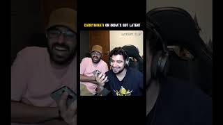 CarryMinati on Indias got latent indiasgotlatent samayraina shortvideo shorts viralvideo [upl. by Nywrad]