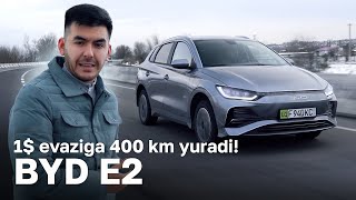 BYD E2 Toshkentdan Bochkaga 6000 som  Salondagi mitti KINOTEATR  Avtoelonuz [upl. by Pelagia]