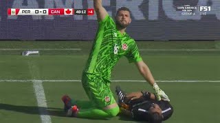 Referee Collapses During Canada VS Peru Copa America Match [upl. by Burnett]