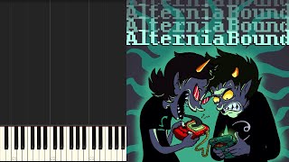 Homestuck  Eridans Theme AlterniaBound Album Synthesia [upl. by Lerual702]