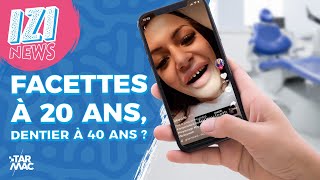 FACETTES À 20 ANS DENTIER À 40 ANS  • IZI NEWS [upl. by Sliwa]