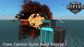 Cram Cannon Quick Build Tutorial  Building a Large Cram Turret in Real Time [upl. by Yelhs]