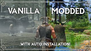 Remastering Skyrim with Mods with AUTOINSTALL [upl. by Sillsby975]