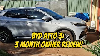 BYD Atto 3 3 Month Review by Owner Episode 43 [upl. by Jasmine]