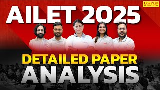 AILET 2025 Paper Analysis  AILET Paper Analysis  AILET Paper Solution Live  AILET 2025 [upl. by Bunnie813]