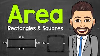 How to Find the Area of Rectangles and Squares  Math with Mr J [upl. by Freddie]