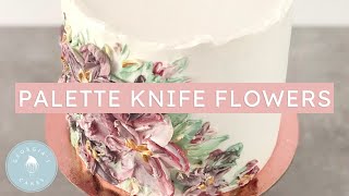 Buttercream Palette Knife Flower Technique for Cakes  Georgias Cakes [upl. by Barbara-Anne]