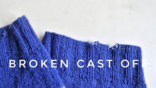 KNITTING TUTORIAL How to fix a broken knitted bind off [upl. by Ansley370]