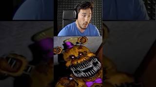 Youtubers React to Freddy Fazbear Jumpscare  Five Nights At Freddys 4 FNAF 4  shorts gaming [upl. by Akimihs]