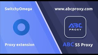 Proxy configuration plug in SwitchyOmega and ABC S5 Proxy configuration Socks5 proxy tutorial s5 [upl. by Bostow]