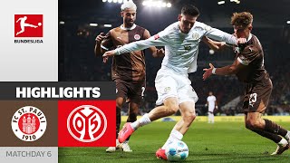 Mainz Shows Efficiency  FC St Pauli  1 FSV Mainz 05 03  Highlights  MD 6 – Bundesliga 2425 [upl. by Lavro]