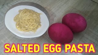 EASY amp QUICK PASTA RECIPE SALTED EGG PASTA [upl. by Eded]