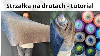 Strzałka na drutach  tutorial [upl. by Orling]