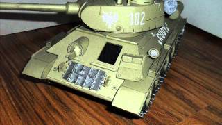 T34 quotRudy 102quot Model Kartonowy [upl. by Thorlay488]