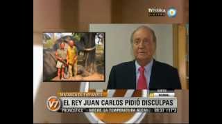 Visión Siete Matanza de elefantes El rey Juan Carlos pidió disculpas [upl. by Eiuqram]