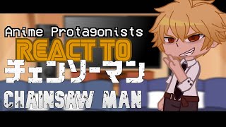 Anime Protagonists React To Each Other  Chainsaw Man MANGA SPOILERS  Gacha Club [upl. by Oniluap]