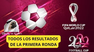 RESULTADOS de la PRIMER RONDA del MUNDIAL de Qatar 2022 [upl. by Toscano207]