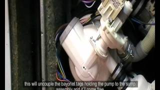 Hotpoint dishwasher outlet pump for selfix [upl. by Grayce]