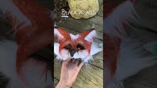 Making a red fox mask alterhuman theriantropy furry therianmask [upl. by Kurtzig]