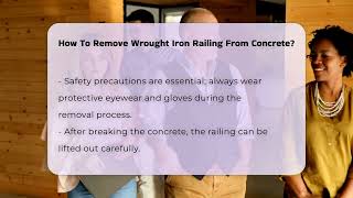 How To Remove Wrought Iron Railing From Concrete  CountyOfficeorg [upl. by Yeldnarb]