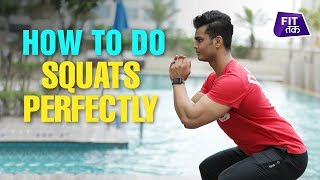 Squats for Beginners How to Squat Correctly  Fit Tak [upl. by Garratt]