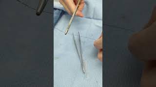 Making Swaged Swedged On Suture With Hypodermic Needle [upl. by Schaffel]