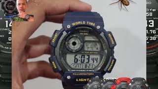 Casio Original AE1400WH2A World Time [upl. by Merla]