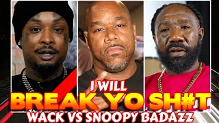 WACK 100 TORCHES SNOOPY BADAZZ FOR TRYING TO ACT HARD IN DJ AKADEMIKS INTERVIEW FLAMES BOSKOE 100 [upl. by Maxantia]