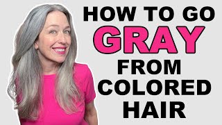 8 Best Ways To Go Gray from Dyed Hair [upl. by Akived96]