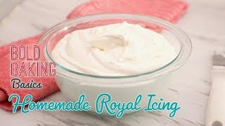 Easy Royal Icing for Cake Decorating  Gemmas Bold Baking Basics [upl. by Bierman]