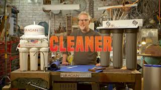 Puragain Water  SaltFree Water Filtration amp Conditioning System  Adam Savage [upl. by Anastasia]