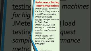 JMeter TestingJMeter Interview QuestionsJMeter API TestingJMeter Load TestingJMeterLearn JMeter [upl. by Anahs]