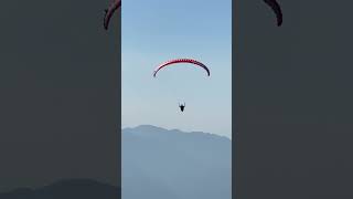 Solo paraglider in air 😱🪂 paragliding skydiving adventuretime flyingsolo ytshorts ytvira yt [upl. by Kantos]