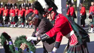 48th Highlanders of Canada 120th Anniversary Salute Remembrance Day Parade 2011 [upl. by Fevre]