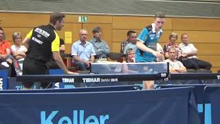 Satzbaelle Dickhardt vs Hippler Zoom 1 Hilpoltstein vs TUS Celle 20180916 Table Tennis Second League [upl. by Noirrad]