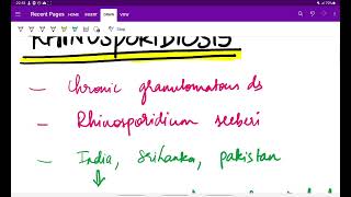 Rhinosporidiosis  ENT  Handwritten notes  MeDTecH 29 [upl. by Errehs]