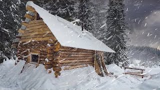 DIY LOG CABIN of dead wood FROM START TO COMPLETION in 120 min  Working OFF GRID [upl. by Rehpotsirhk447]