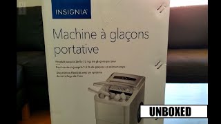 Insignia  26 Lb Portable Ice Maker  6331583  Unboxed [upl. by Bilow490]