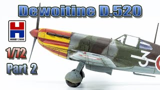 Сборка модели Dewoitine D520 172 Hobby 2000 часть2Building Dewoitine D520 172 Hobby2000 Part2 [upl. by Sabine476]