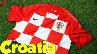 World Cup 2018 Nike Home Croatia Soccer Jersey Unboxing  Review [upl. by Middlesworth]