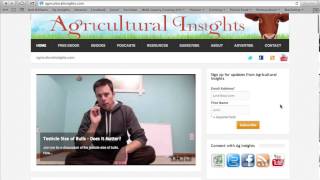 Welcome To Agricultural Insights  How to Use The Website [upl. by Grethel]