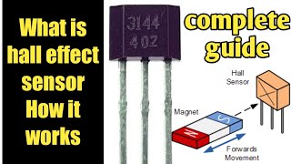 Hall effect sensor  what is hall effect and how it work  magnetic sensor [upl. by Alekram609]