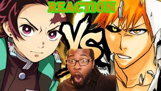 TANJIRO VS ICHIGO RAP BATTLE  RUSTAGE ft Connor Quest REACTION [upl. by Natalee]