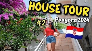 HOUSE TOUR  PODGORA 🌴 Ubytování promenáda  Apartments Sisarić  CHORVATSKO 2024 🇭🇷 DEN 2 [upl. by Sirej]