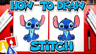 How To Draw Stitch From Lilo And Stitch [upl. by Quincey]