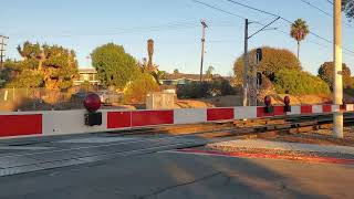 e park ave railroad crossing san ysidro ca san diego trolley siemens s700 [upl. by Menides]