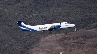 Skylink Express Beech 1900C Takeoff from Kamloops Airport [upl. by Bowler]