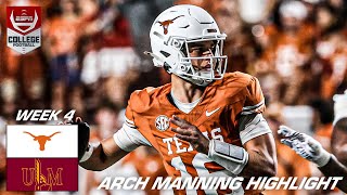 HIGHLIGHTS from Arch Mannings DEBUT as starter for Texas 🎥  ESPN College Football [upl. by Alvira]