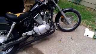 Yamaha Virago 250 pipes test [upl. by Aggi401]